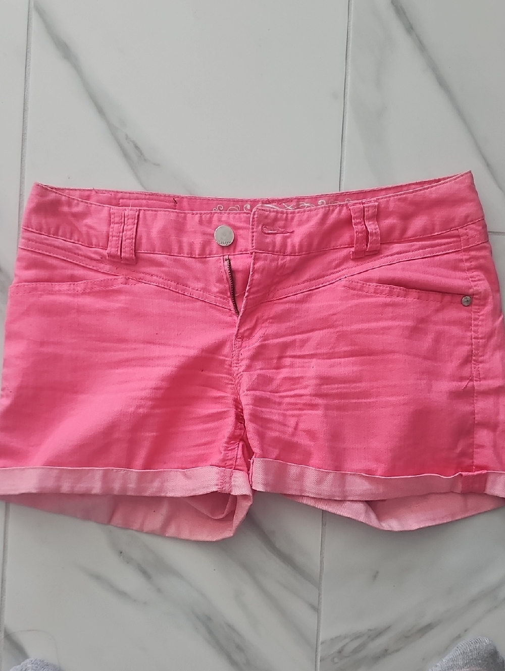 Express Bright Pink Women's Denim Shorts